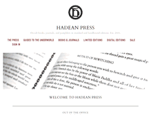 Tablet Screenshot of hadeanpress.com